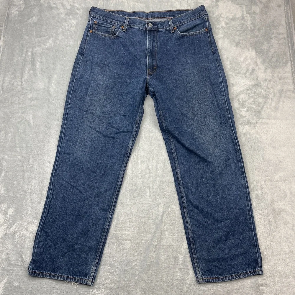 Levi's 550 Jeans Mens 40x32 (40x30) Blue Denim Straight Leg Streetwear Americana